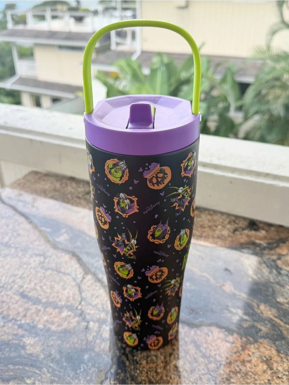 Disneyland Halloween Corkcicle Water Bottle 1/2 Marathon RunDisney Tumbler 2025